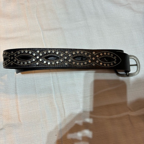 Fossil Leather Belt with Details Size M - Picture 9 of 16
